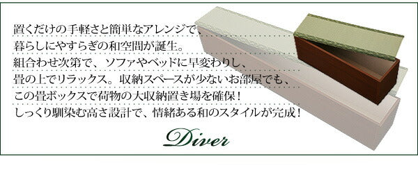 日本製ユニット式畳ボックス収納 Diver ディバー 1体 90タイプ 送料無料 - 【公式】allecore(アレコレ) 家具インテリア・生活雑貨のオンライン通販