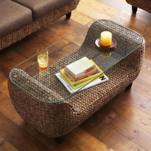 【新商品】ウォーターヒヤシンスシリーズ Wyja ウィージャ ローテーブル W100 送料無料