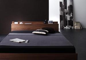 【新商品】組立設置付き 棚・コンセント付きフロアベッド W.coRe ダブルコア マルチラススーパースプリングマットレス付き シングル 送料無料