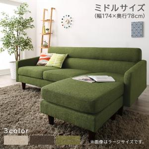 コーナーカウチソファ Milan ミラン ミドルサイズ 送料無料