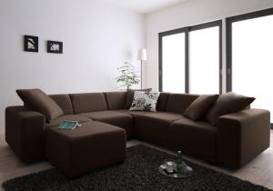 【新商品】コーナーソファセット ALFRED アルフレッド ソファ&オットマンセット 2P×2+コーナー 送料無料