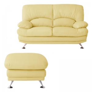 【新商品】ハイバックソファ レザータイプ Liveral リベラル ソファ&オットマンセット スチール脚 2P 送料無料