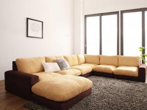 【新商品】カバーリングモジュールローソファ Flex+ フレックスプラス ソファ&オットマンセット 1P×3+2P+コーナー 送料無料