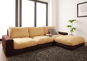 【新商品】カバーリングモジュールローソファ Flex+ フレックスプラス ソファ&オットマンセット 1P×3 送料無料