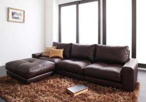 【新商品】モジュールローソファ Luciano ルチアーノ ソファ&オットマンセット 1P×3 送料無料