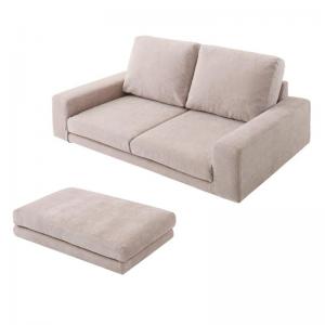 【新商品】カバーリングフロアソファ LENON レノン ソファ&オットマンセット 2P 送料無料