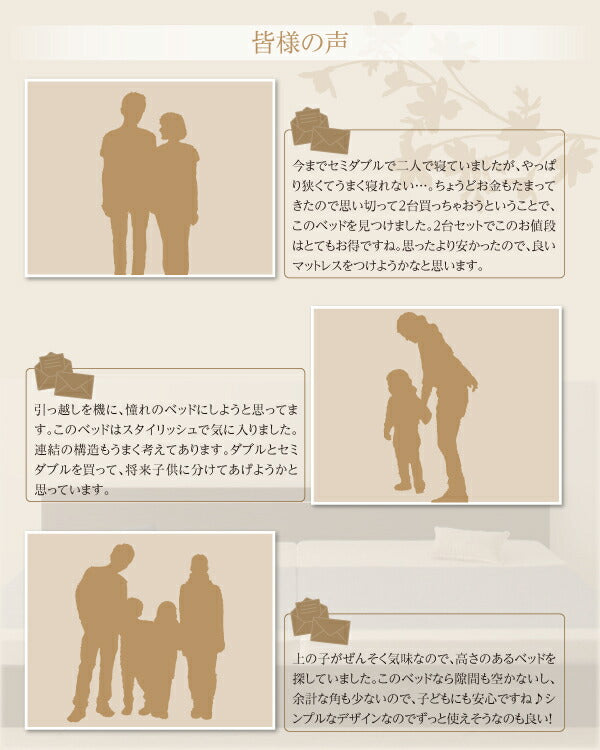 ずっと使えるロングライフデザインベッド Vermogen フェアメーゲン 天然ラテックス入り国産ポケットコイルマットレス付き セミダブル 送料無料