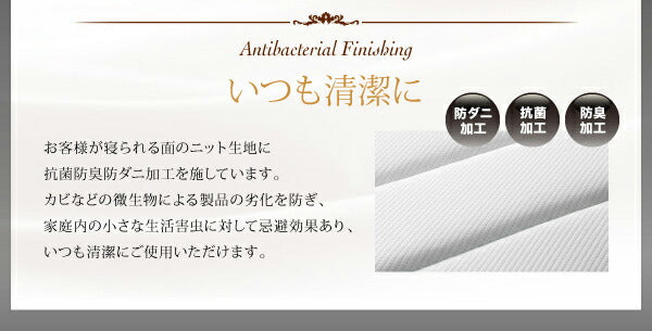 【新商品】日本人技術者設計 超快眠マットレス抗菌防臭防ダニ ホテルプレミアム ポケットコイル硬さ:ふつう EVA エヴァ ダブル 送料無料