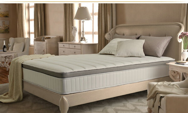 【新商品】日本人技術者設計 超快眠マットレス抗菌防臭防ダニ2層コイル ホテルプレミアム ポケットコイル硬さ:ソフト EVA エヴァ シングル 送料無料