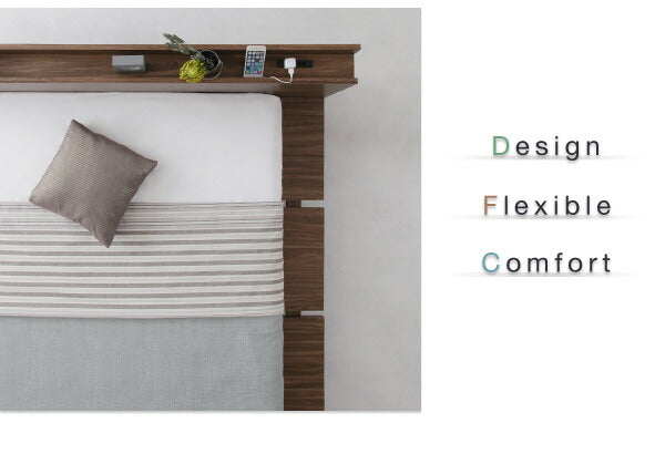 【新商品】組立設置付き モダンデザインローベッド FRANCLIN フランクリン スタンダードポケットコイルマットレス付き ナローステージ ダブル フレーム幅160 送料無料