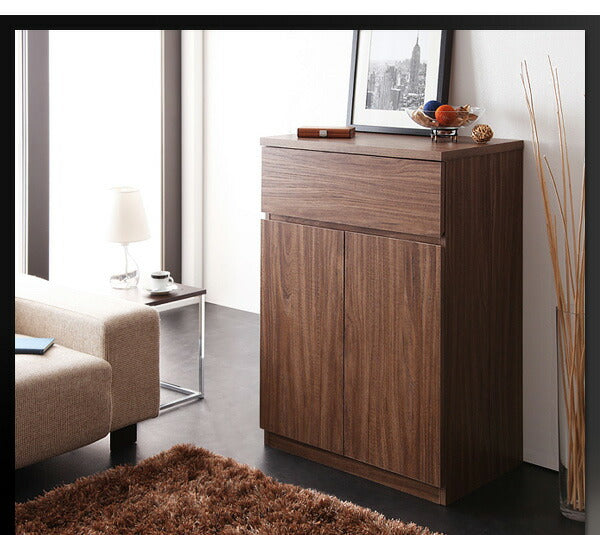 【新商品】シンプルモダンリビングシリーズ nux ヌクス 2点セット(キャビネット×2) 送料無料