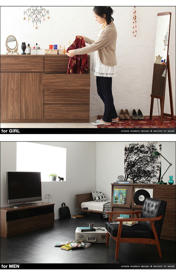 【新商品】シンプルモダンリビングシリーズ nux ヌクス 2点セット(チェスト+フラップチェスト) 送料無料