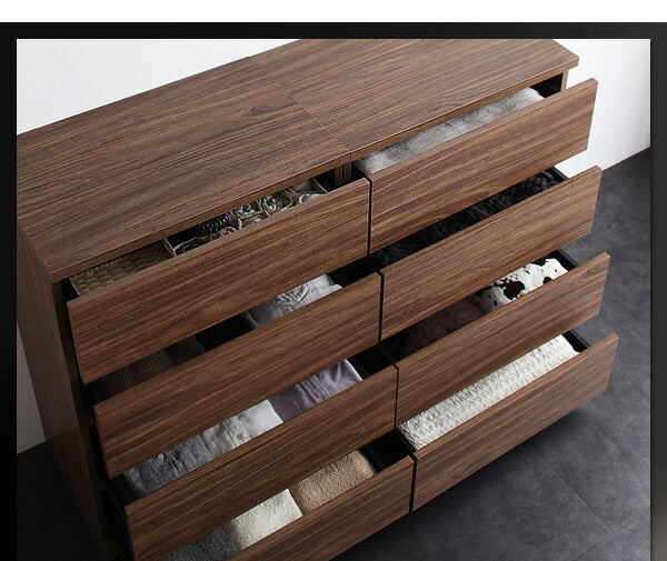 【新商品】シンプルモダンリビングシリーズ nux ヌクス 2点セット(チェスト+フラップチェスト) 送料無料