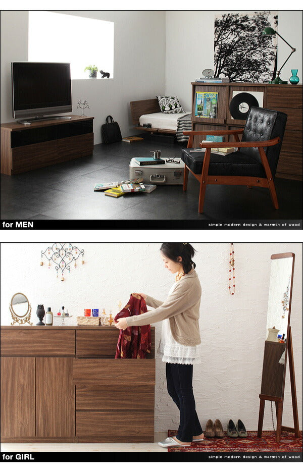 【新商品】シンプルモダンリビングシリーズ nux ヌクス 2点セット(テレビボード+キャビネット) 送料無料