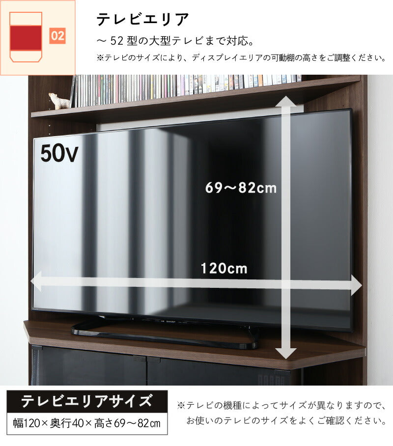 ハイタイプコーナーテレビボード Nova ノヴァ 送料無料
