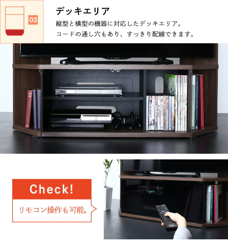 ハイタイプコーナーテレビボード Nova ノヴァ 送料無料