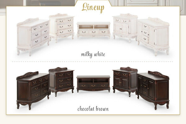 【新商品】フレンチアンティーク調クラシック家具シリーズ vertu ヴェルテュ キャビネット 幅110 送料無料