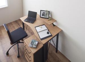 【新商品】選べる組み合わせ 異素材デザインシステムデスク Ebel エーベル システムデスク W120 送料無料