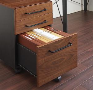 【新商品】選べる組み合わせ 異素材デザインシステムデスク Ebel エーベル 専用別売品(ワゴン) 40cm 送料無料