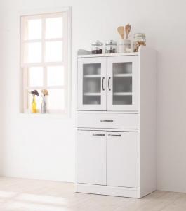 【新商品】ミニキッチン収納シリーズ amitie アミティエ 食器棚 ミドル 送料無料