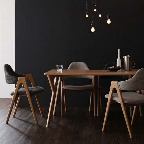 【新商品】組立設置付き 北欧モダンデザインダイニング ILALI イラーリ 5点セット(テーブル+チェア4脚) W140 送料無料