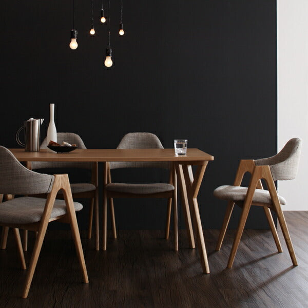 【新商品】組立設置付き 北欧モダンデザインダイニング ILALI イラーリ 5点セット(テーブル+チェア4脚) W140 送料無料