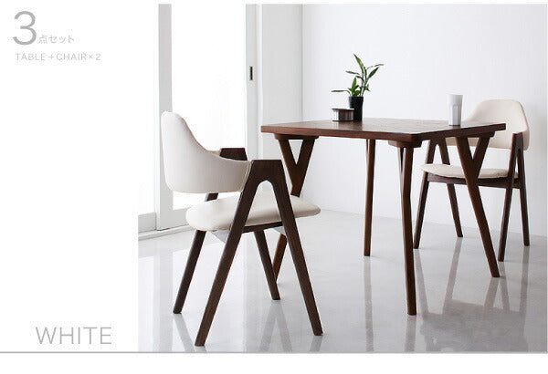 【新商品】組立設置付き 北欧モダンデザインダイニング VILLON ヴィヨン ダイニングテーブル W80 送料無料