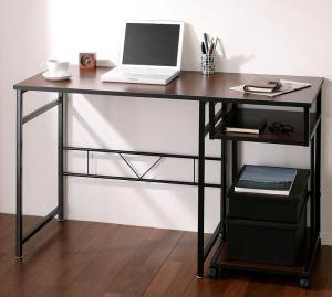 【新商品】シンプルスリムデザイン 収納付きパソコンデスクセット u-go. ウーゴ 2点セット(デスク+サイドワゴン) W80 送料無料