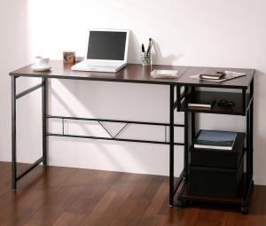 【新商品】シンプルスリムデザイン 収納付きパソコンデスクセット u-go. ウーゴ 2点セット(デスク+サイドワゴン) W100 送料無料