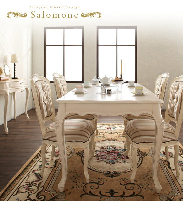 【新商品】ヨーロピアンクラシックデザイン アンティーク調ダイニング Salomone サロモーネ ダイニングチェア 1脚 肘なし 送料無料