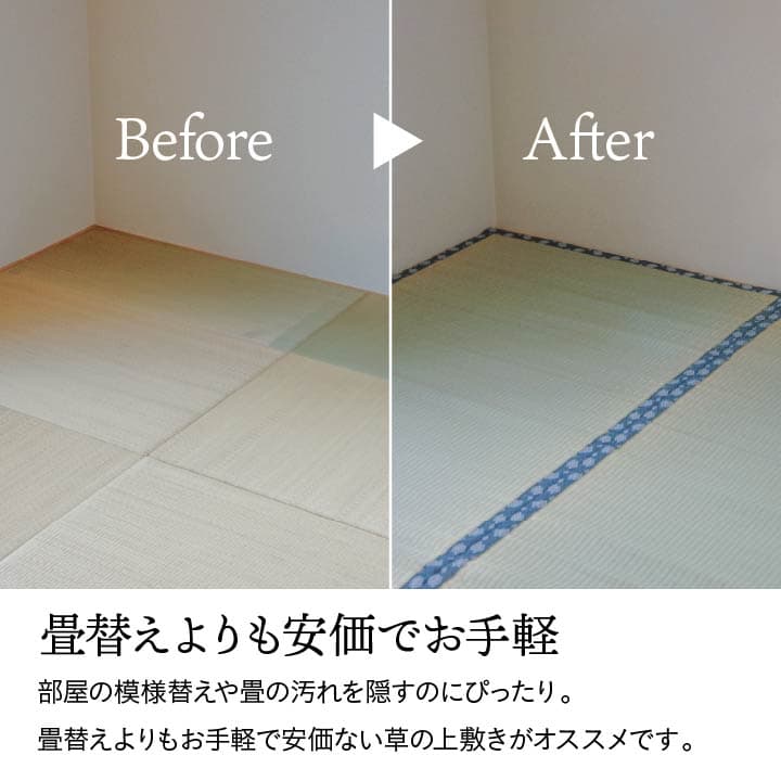 純国産 い草 上敷き 上質ない草で作った カーペット 双目織 江戸間3畳(約176×261cm) 送料無料