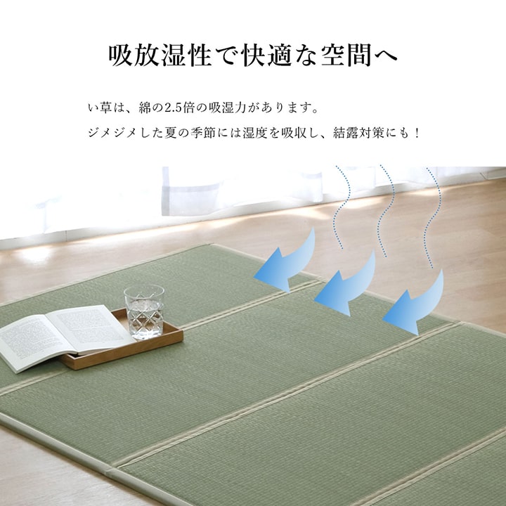 い草 ユニット 畳 軽量 抗菌防臭 消臭 防音 断熱性 お手入れ 簡単 楽 収納 便利 約100×200cm 送料無料