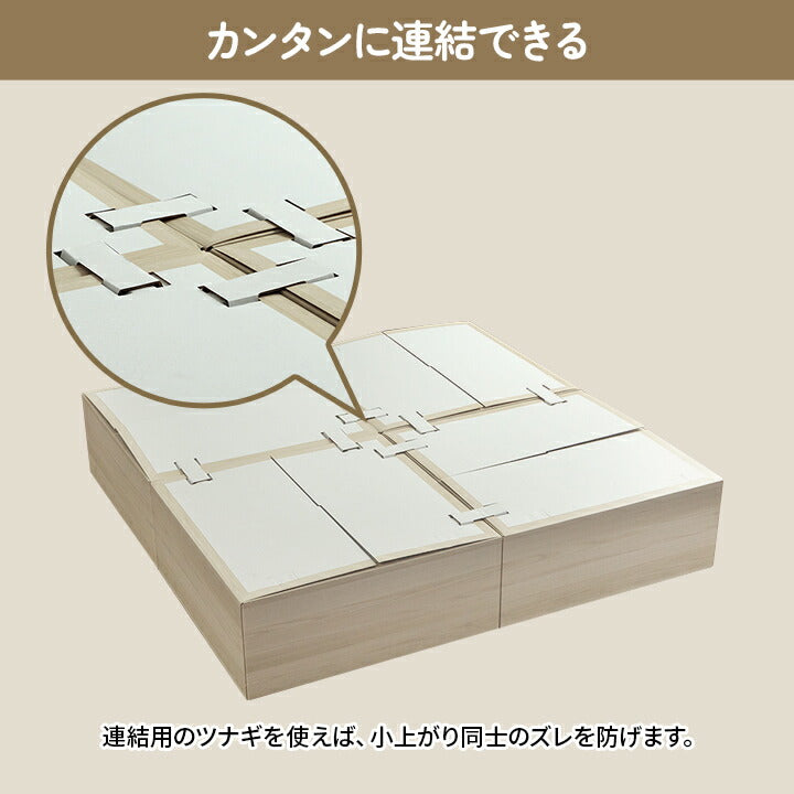 【新商品】畳 ユニット 置き畳 小上がり用段ボール 和室 畳ベッド 畳ベンチ エコ 軽量 簡単 70×70×29.5cm 無地 送料無料