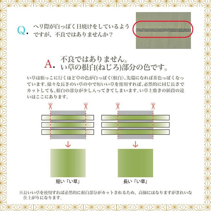 上敷き ゴザ 敷詰 カーペット い草 自然素材 日本製 国産 消臭 抗菌防臭 麻の葉 レトロ 和 江戸間8畳 約348×352cm 送料無料