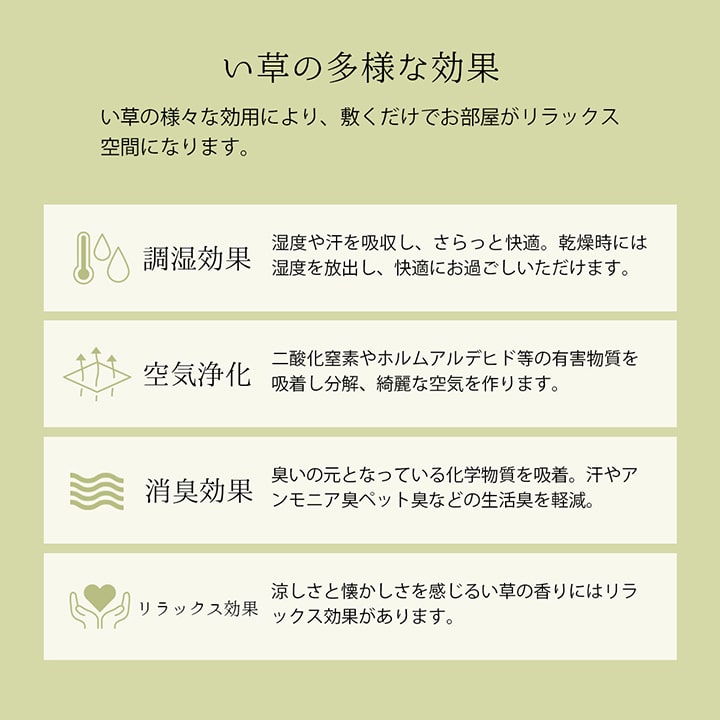 上敷き ゴザ 敷詰 カーペット い草 自然素材 日本製 国産 消臭 抗菌防臭 麻の葉 レトロ 和 江戸間6畳 約261×352cm 送料無料