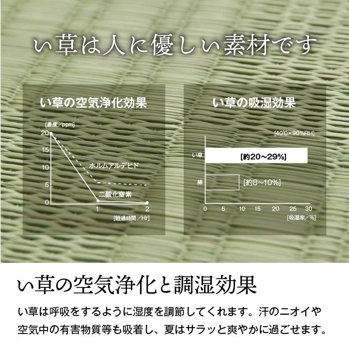 純国産 い草 上敷き カーペット 格子柄 本間2畳 (約191×191cm) 送料無料