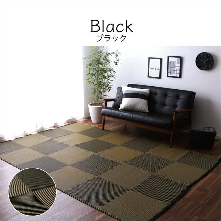 【新商品】洗える ござ 日本製 国産 カーペット 丈夫 除菌スプレー対応 敷詰 ラグ 敷物 ナチュラルスタイル アウトドア レジャー ペット 江戸間3畳(約174×261cm) 送料無料