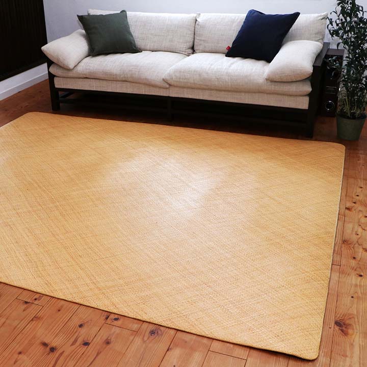 籐あじろ ラグ ロンティ 140×200cm 籐敷物 籐100％ インドネシア産
