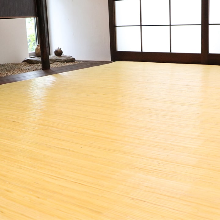 籐 ラグ カーペット 自然素材 ひんやり インドネシア産 むしろ 江戸間6畳 約261×352cm 送料無料