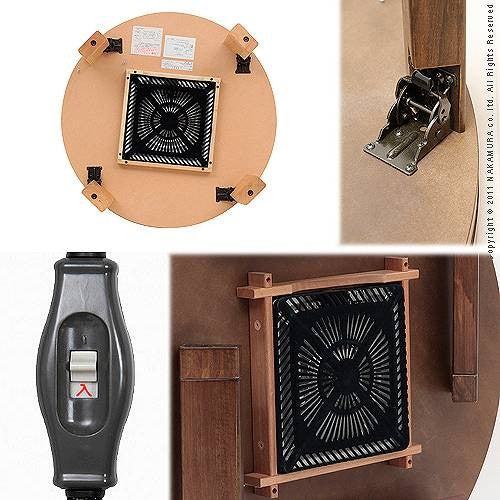 こたつ 円形 天然木丸型折れ脚こたつ 75cm 折脚 継ぎ脚 高さ調整 丸テーブル ローテーブル 天然木 日本製 リモートワーク 在宅ワーク