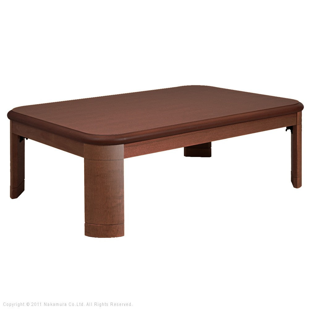 こたつ 長方形 楢ラウンド折れ脚こたつ 120x80cm 折脚 継ぎ脚 角が丸い テーブル ローテーブル 天然木 日本製 リモートワーク 在宅ワーク