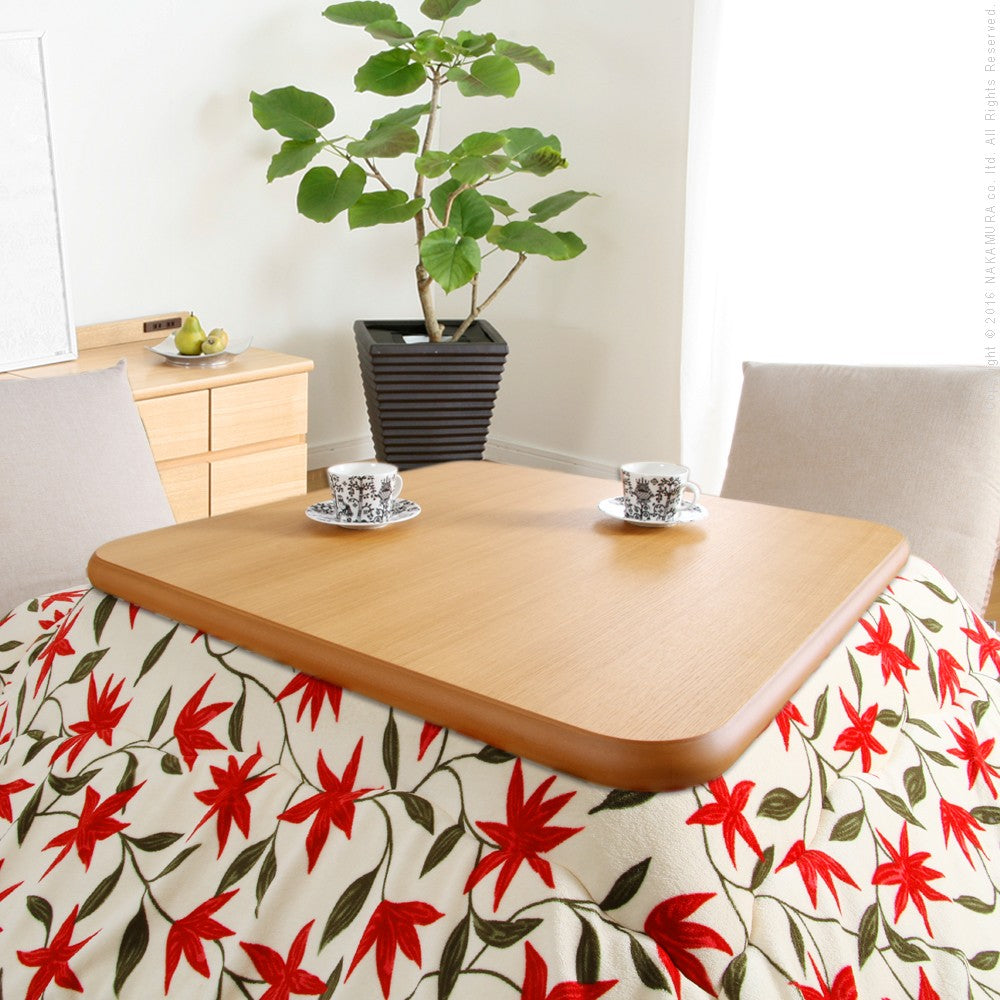 こたつ 正方形 天板のみ 楢ラウンドこたつ天板 80x80cm テーブル板 こたつ板 天然木 日本製 リモートワーク 在宅ワーク