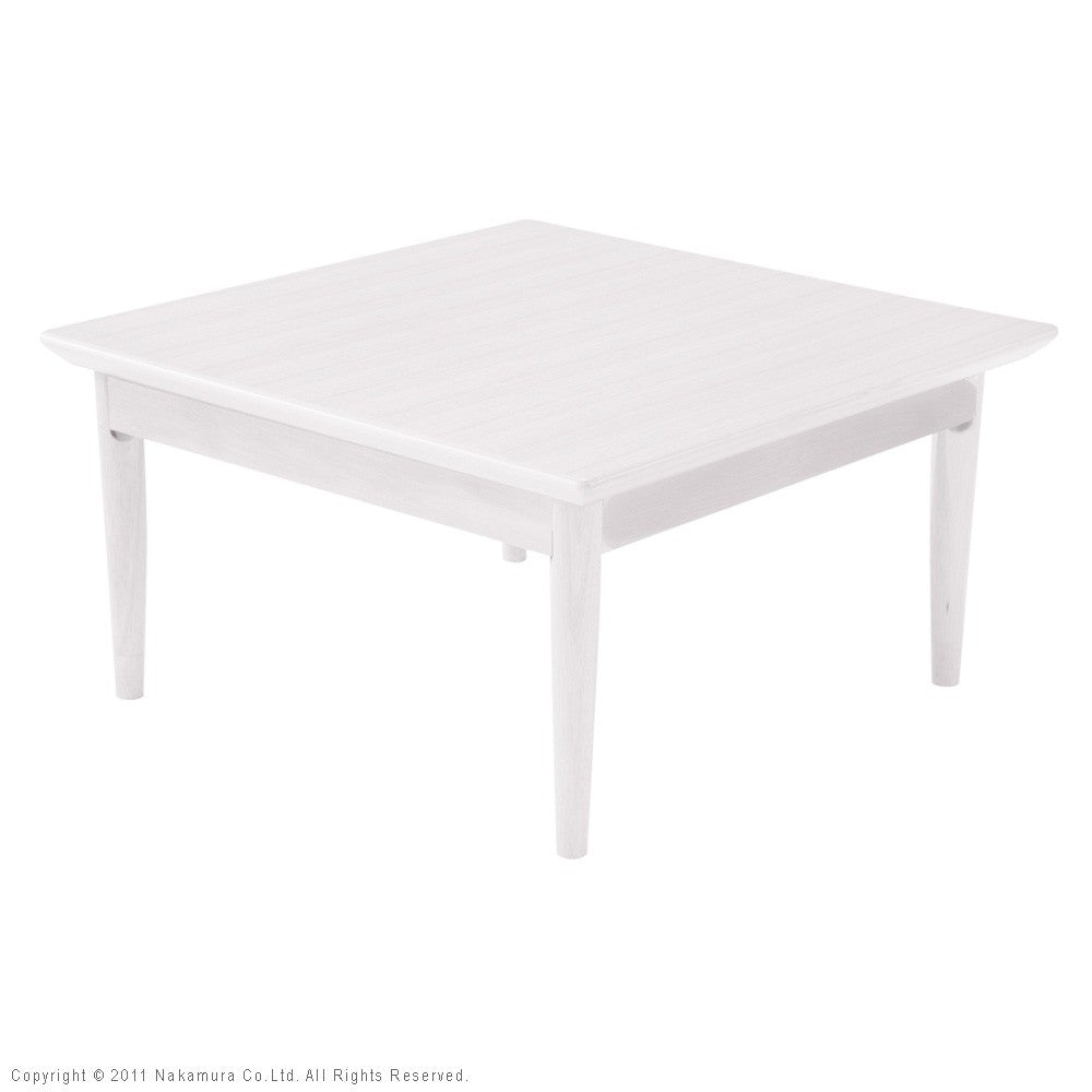 こたつ 正方形 北欧デザインこたつテーブル 75x75cm 北欧 ナチュラル 継ぎ脚 高さ調整 テーブル 天然木 日本製 リモート 在宅