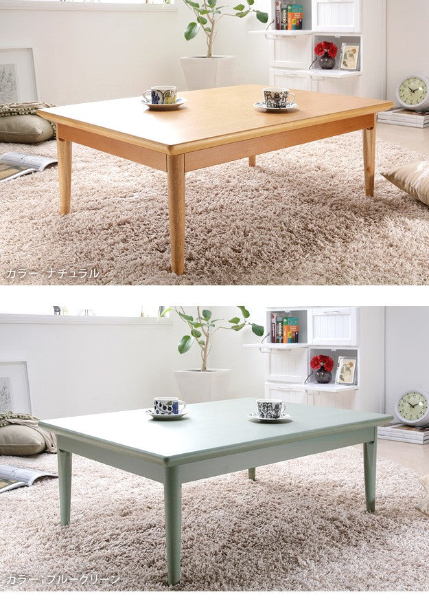 こたつ 長方形 北欧デザインこたつテーブル 105x75cm 北欧 ナチュラル 継ぎ脚 高さ調整 テーブル 天然木 日本製 リモート 在宅