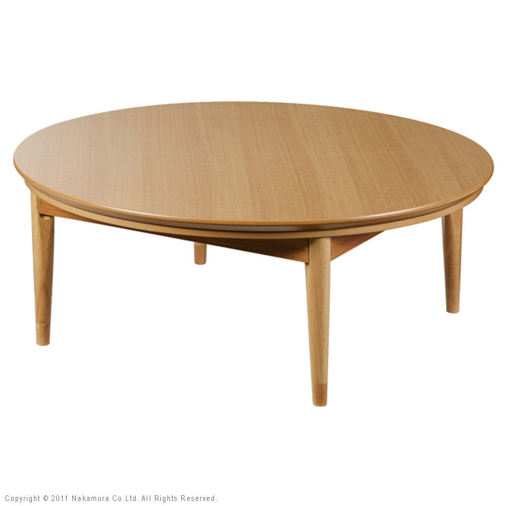 こたつ 円形 北欧デザインこたつテーブル 120cm 北欧 丸テーブル 継ぎ脚 高さ調整 テーブル ローテーブル 天然木 日本製 リモートワーク 在宅ワーク