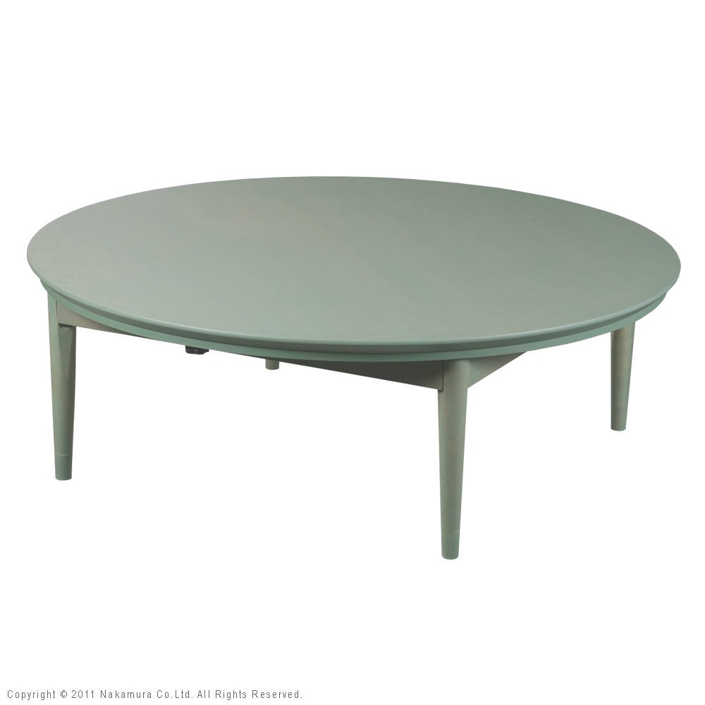 こたつ 円形 北欧デザインこたつテーブル 120cm 北欧 丸テーブル 継ぎ脚 高さ調整 テーブル ローテーブル 天然木 日本製 リモートワーク 在宅ワーク