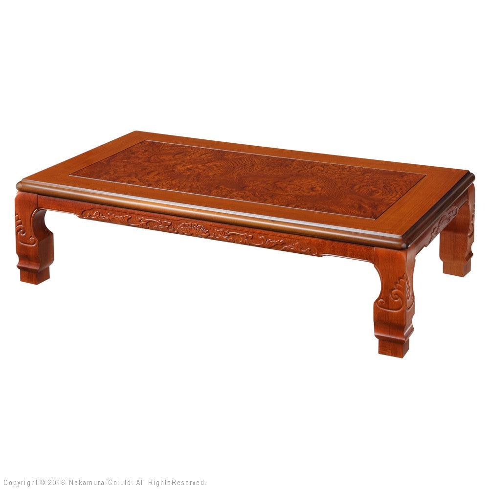 こたつ 長方形 大判サイズ 和調継脚こたつ 150x90cm 紫檀 けやき 継ぎ脚 高さ調整 テーブル ローテーブル 天然木 日本製 リモートワーク 在宅ワーク