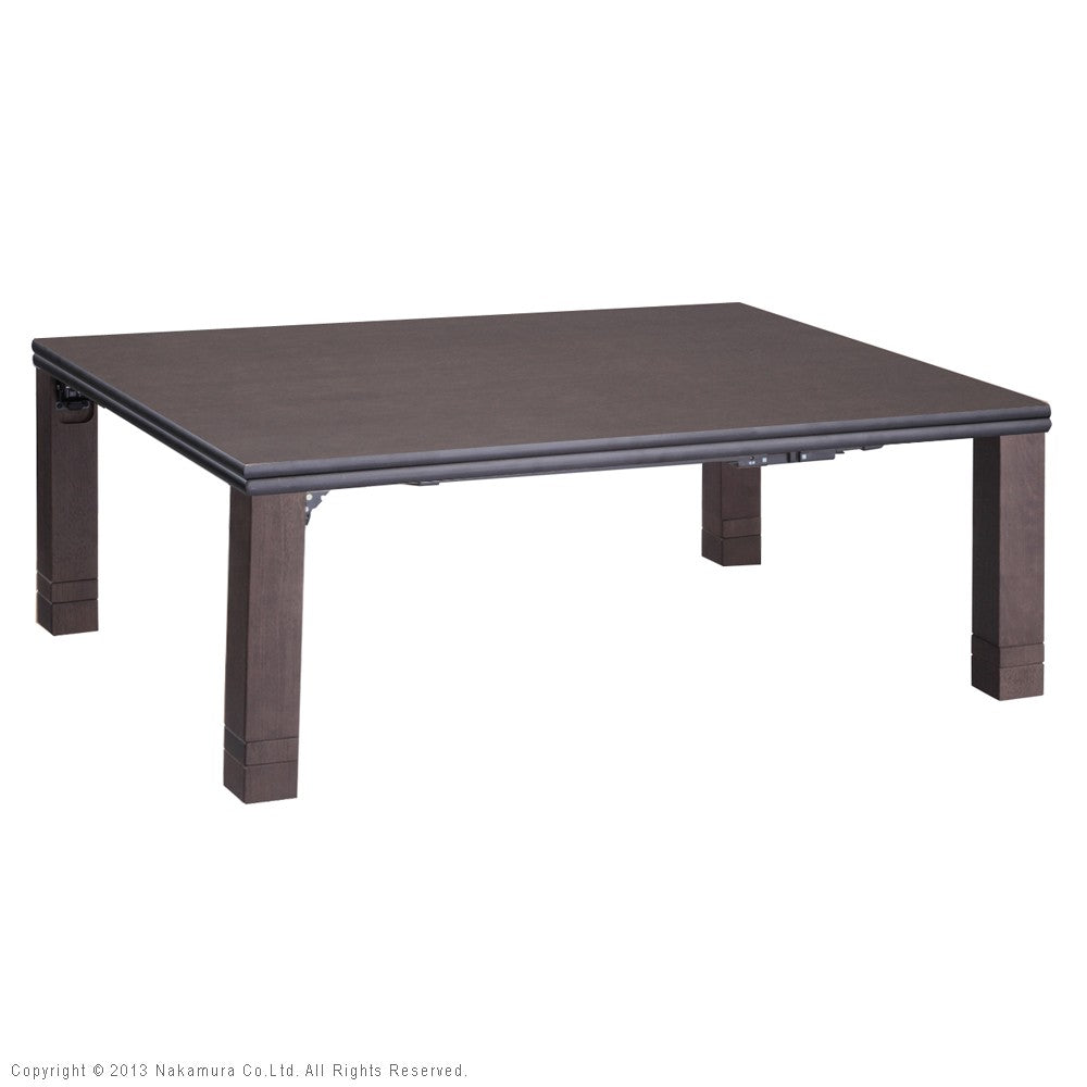 こたつ 長方形 高さ4段階調節折れ脚こたつ 120x80cm フラットヒーター 折脚 継ぎ脚 高さ調整 テーブル 天然木 日本製 リモート 在宅