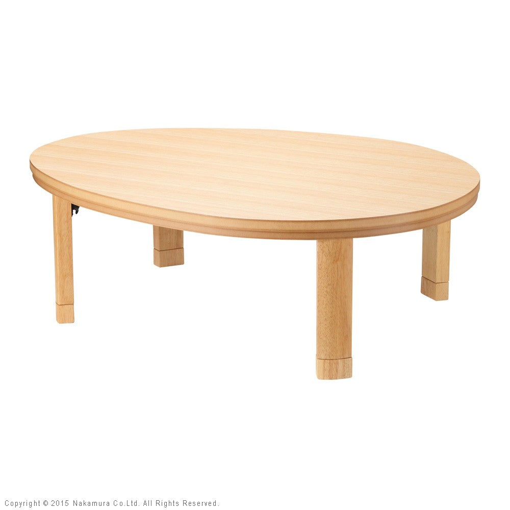 こたつ フラットヒーター折れ脚こたつ 120x90cm フラットヒーター 折脚 継ぎ脚 高さ調整 テーブル 天然木 日本製 リモート 在宅