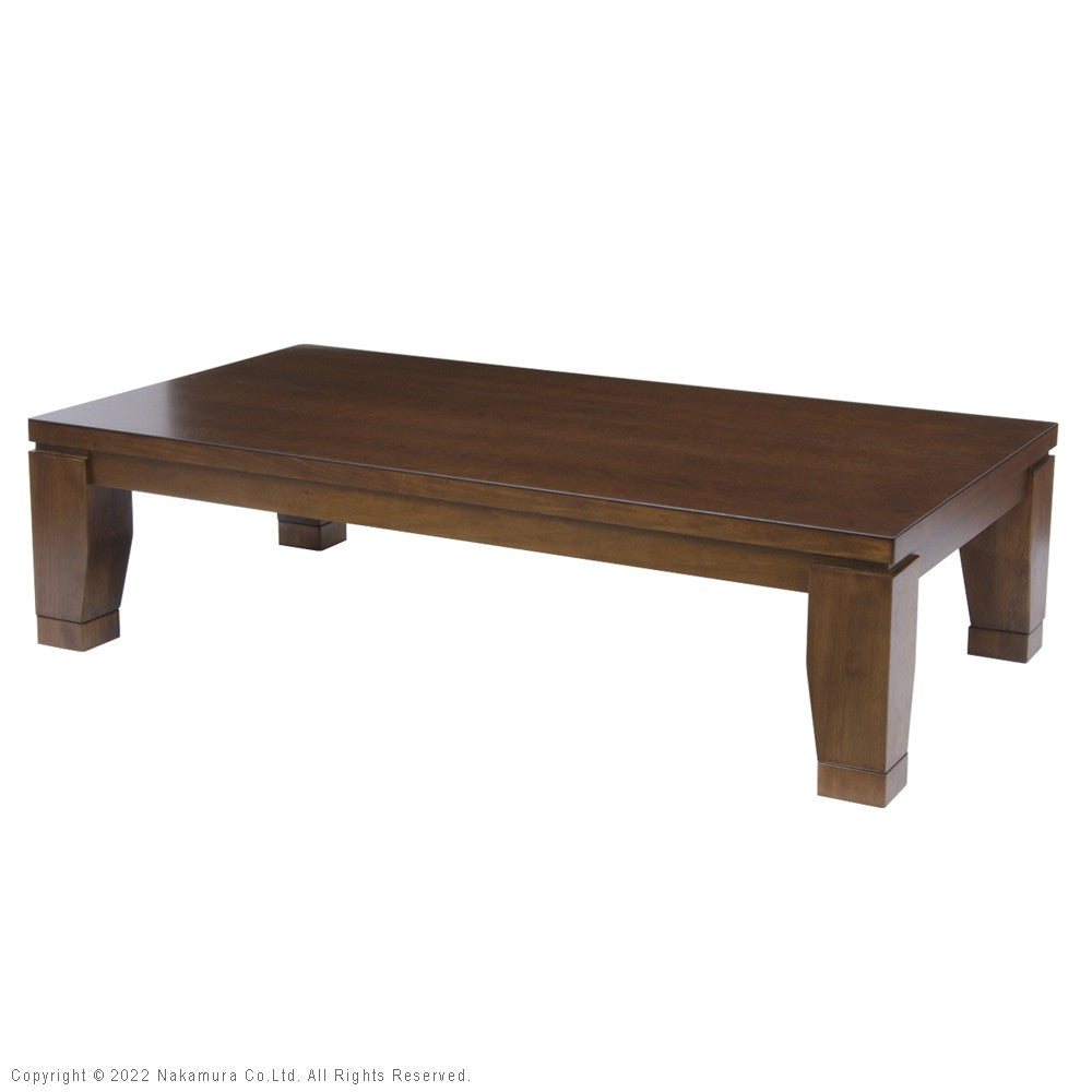 こたつ 長方形 大判サイズ モダンリビング継ぎ脚こたつ 150x80cm フラットヒーター テーブル 天然木 日本製 リモート 在宅